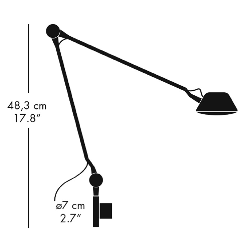 Specification Image for Fritz Hansen AQ01 LED Wall Light