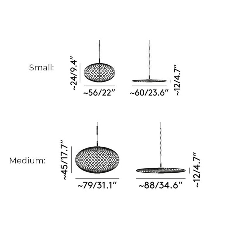 Specification Image for Tom Dixon Spring LED Pendant