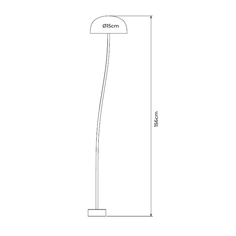 Specification Image for Zero Curve LED Floor Lamp