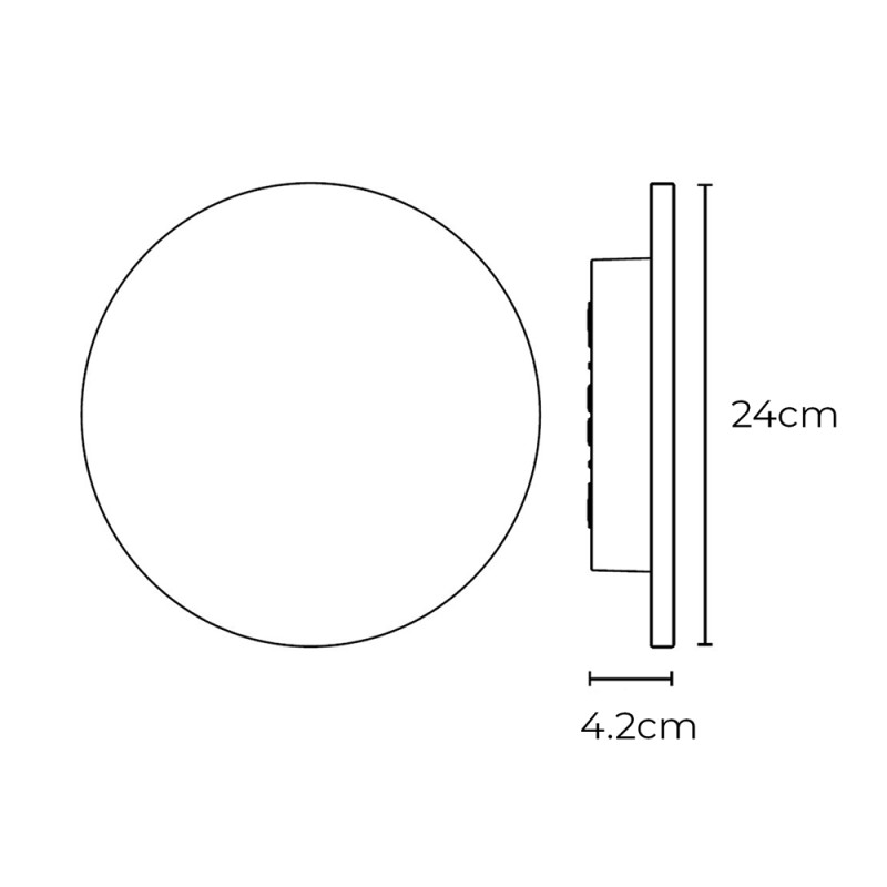 Specification Image for Flos Camouflage 240 LED Wall Light