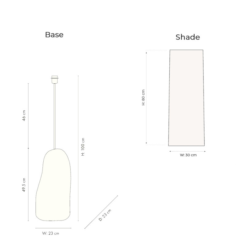 Specification Image for Ferm Living Hebe Large Lamp