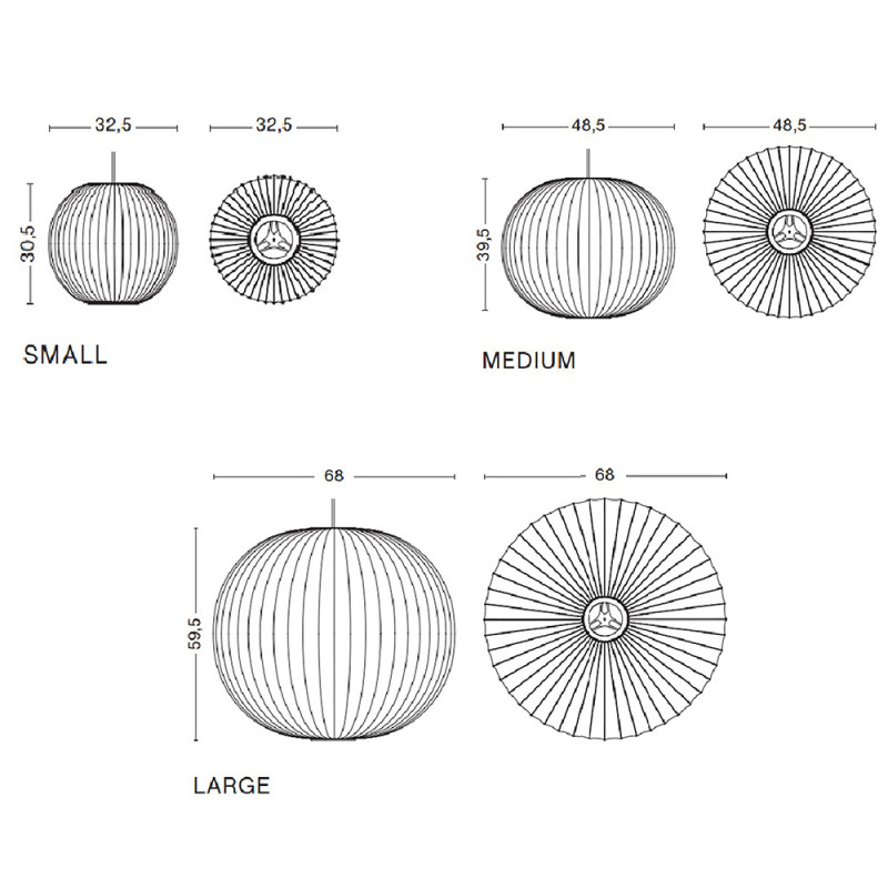 Specification Image for HAY Nelson Ball Bubble Pendant