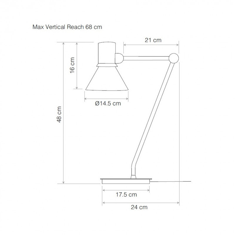 Specification Image for Anglepoise Type 80 Desk Lamp