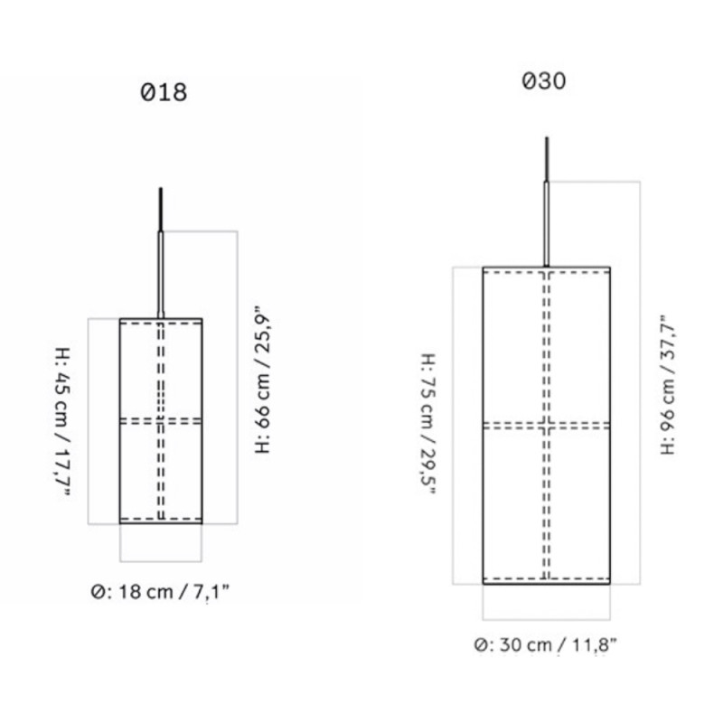 Specification image for Audo Copenhagen Hashira Pendant