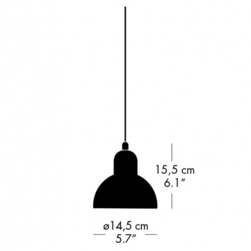 Specification Image for Fritz Hansen Kaiser Idell 6722 Pendant 