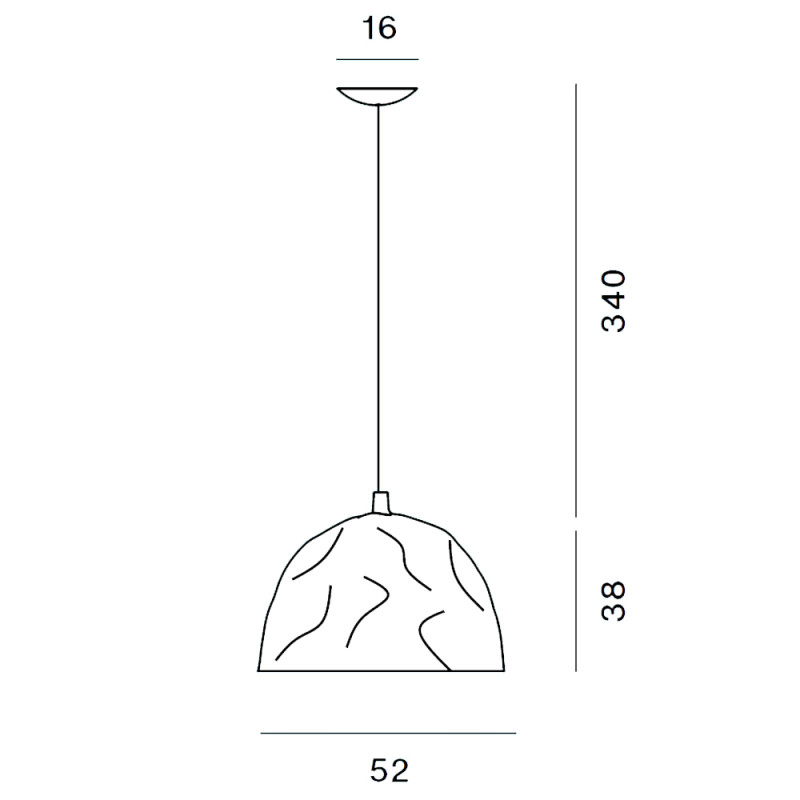 Specification Image for Foscarini Bump Suspension Light