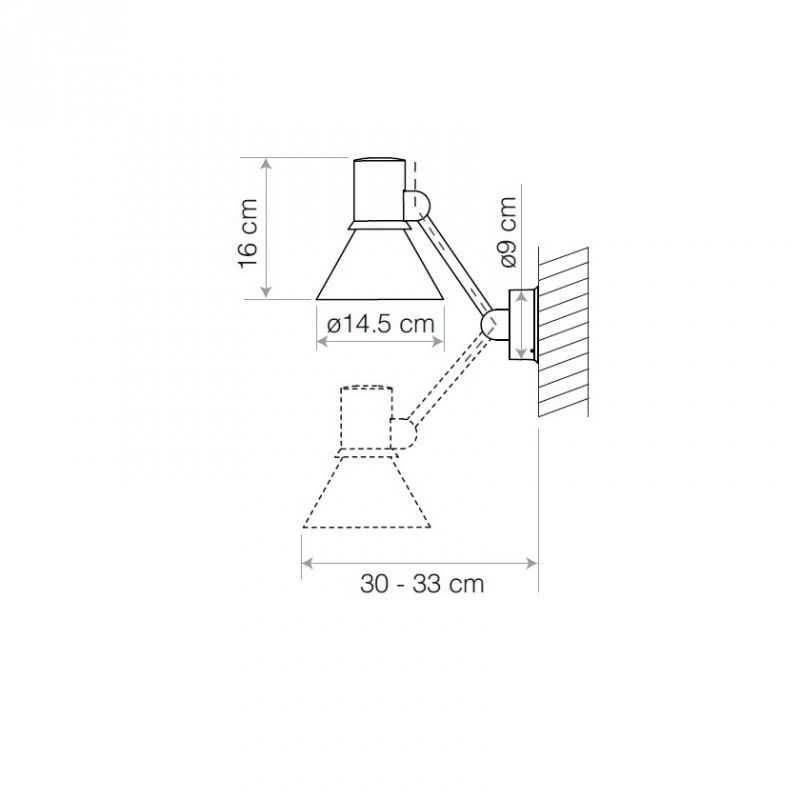 Specification Image for Anglepoise Type 80 W2 Wall Lamp
