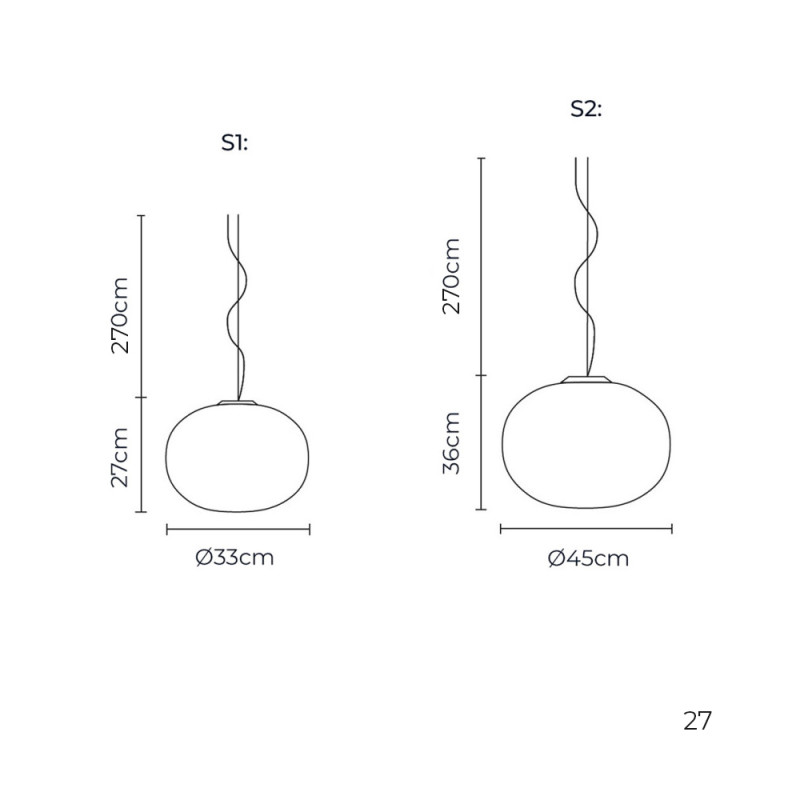 Specification Image for Flos Glo-Ball Pendant