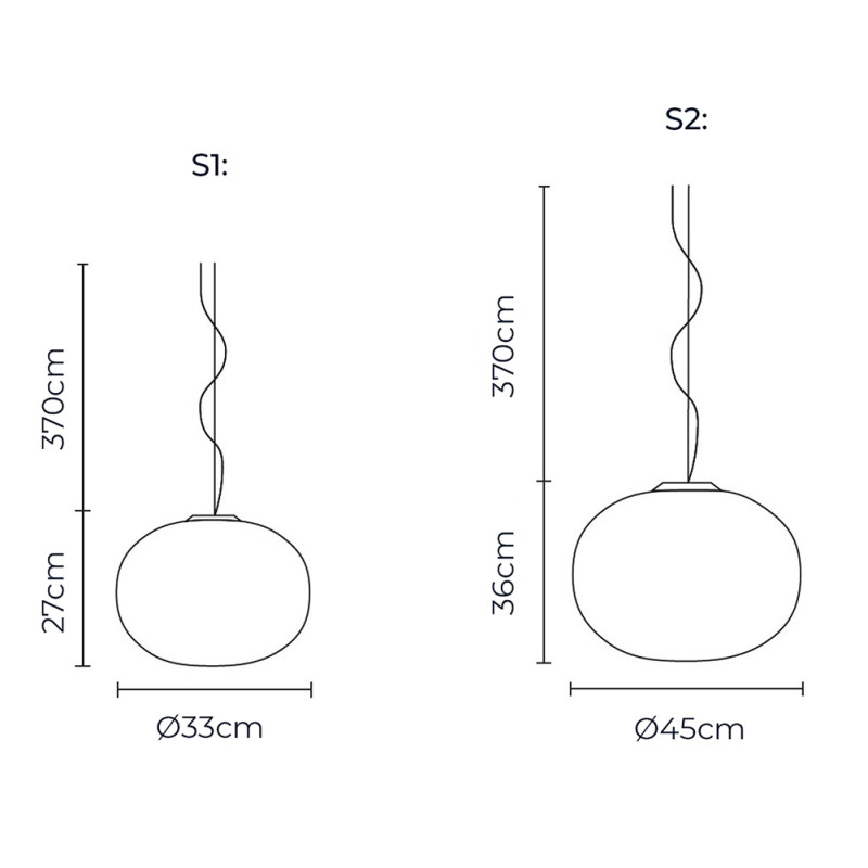 Specification Image for Flos Glo-Ball Pendant