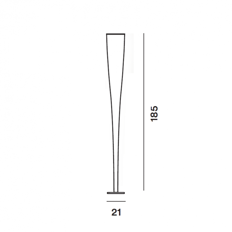 Specification Image for Foscarini Mite Floor Lamp