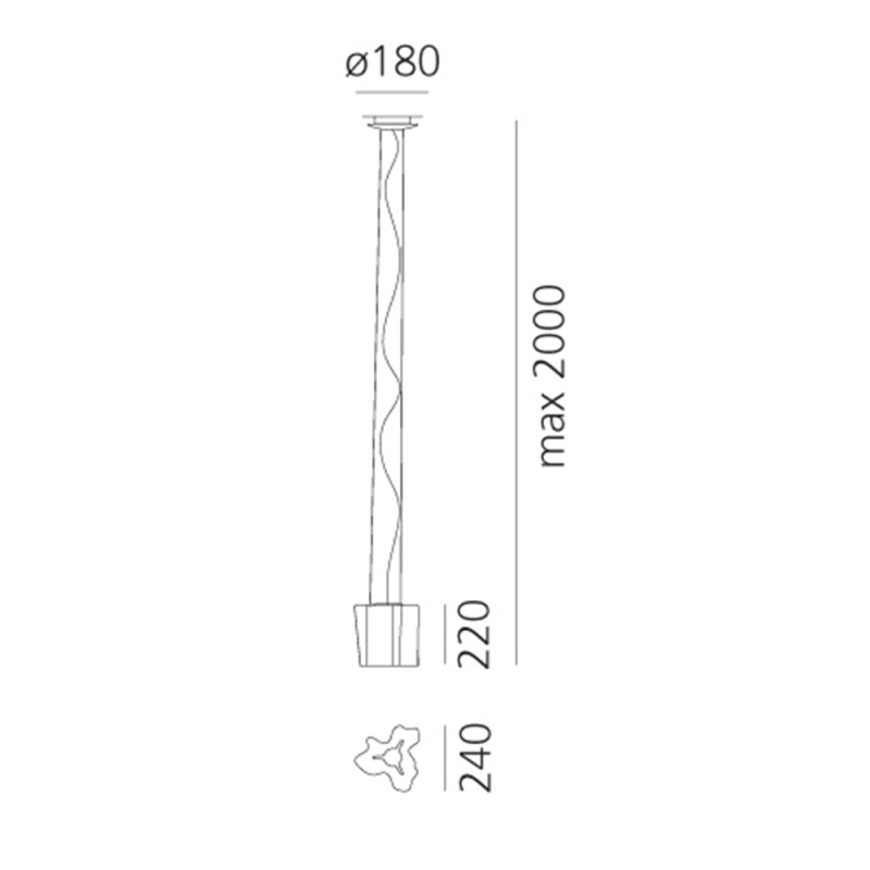 Specification Image for Artemide Logico Suspension Light