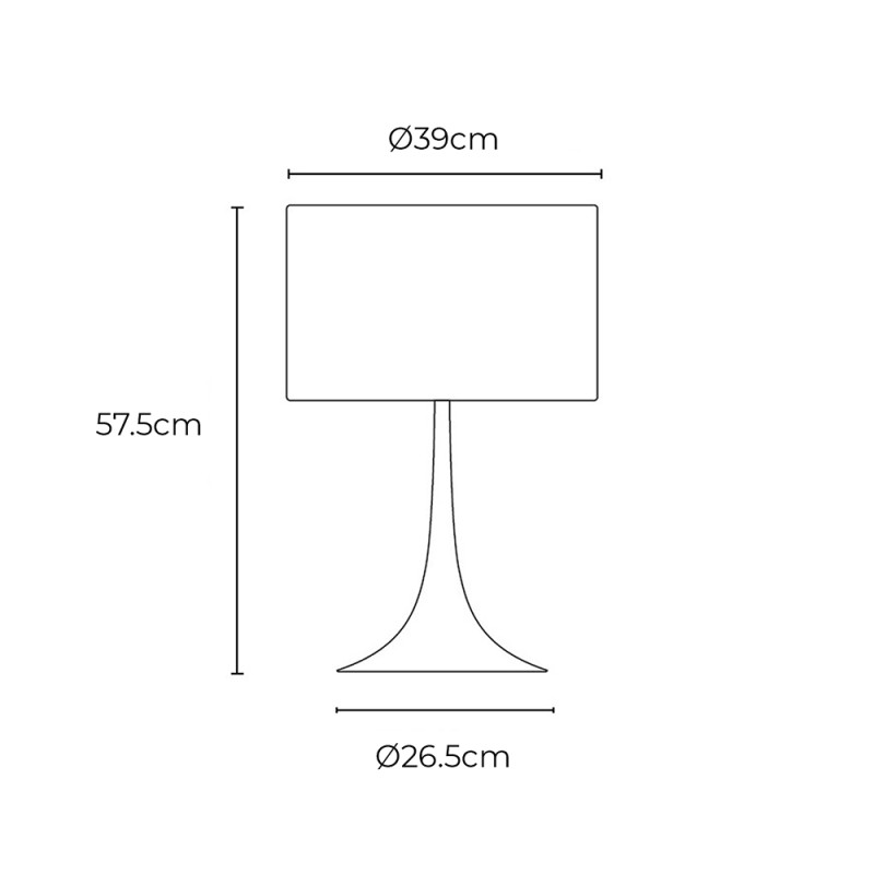 Specification Image for Flos Spun Table Lamp