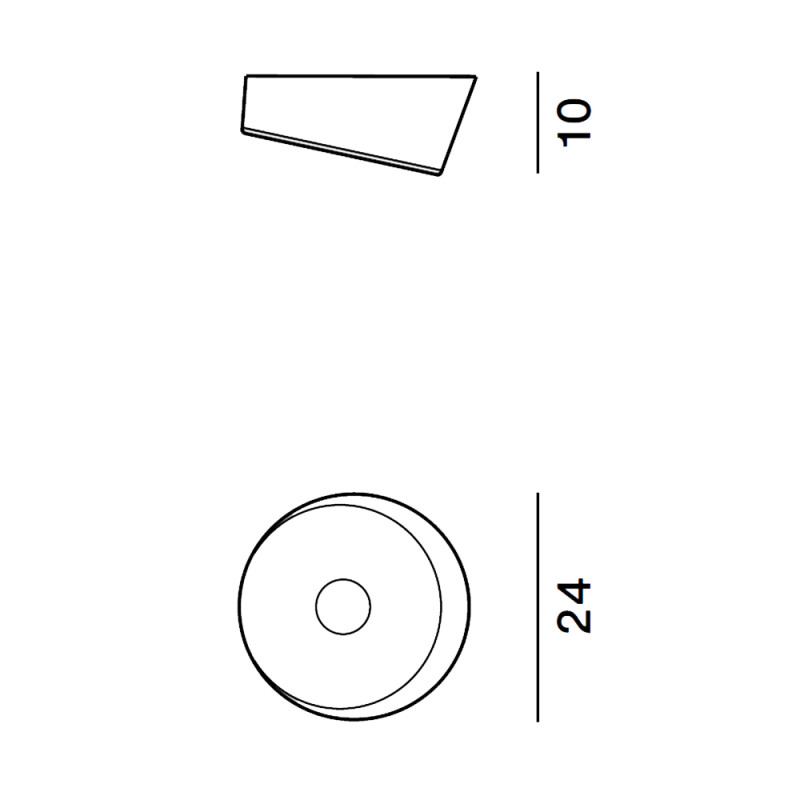 Specification Image for Foscarini Lumiere XXS LED Wall/Ceiling Light