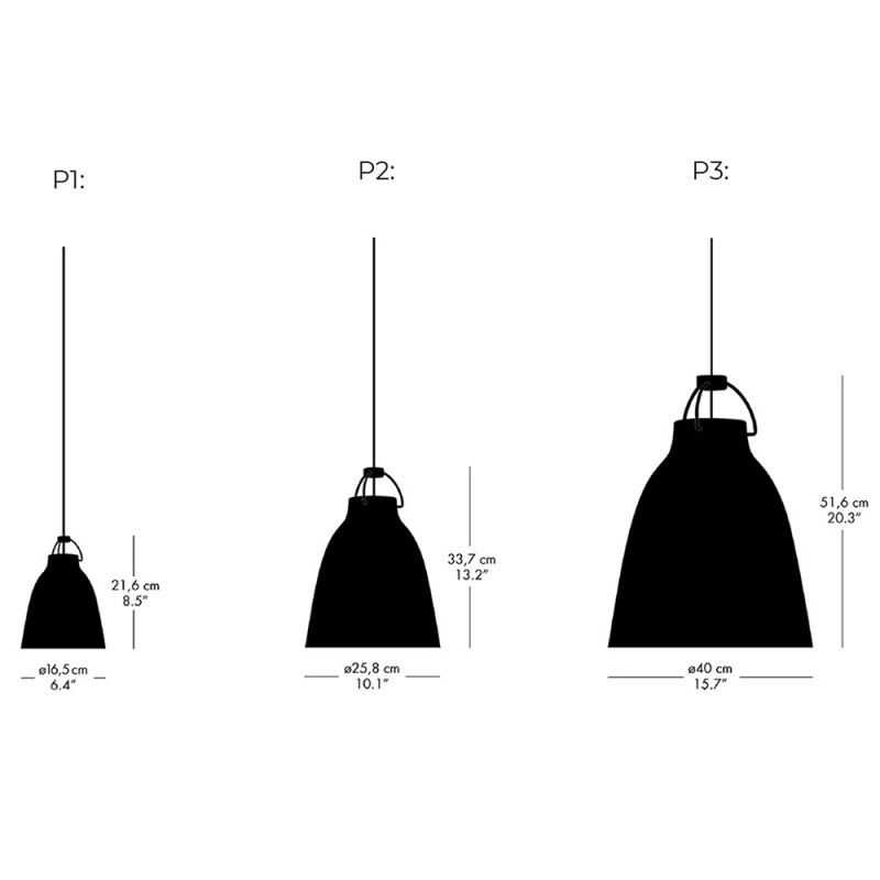 Specification Image for Fritz Hansen Caravaggio Pendant