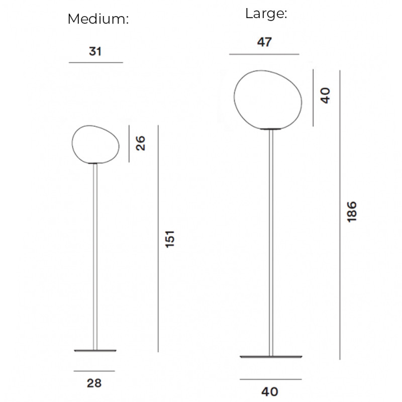 Specification Image for Foscarini Gregg Floor Lamp