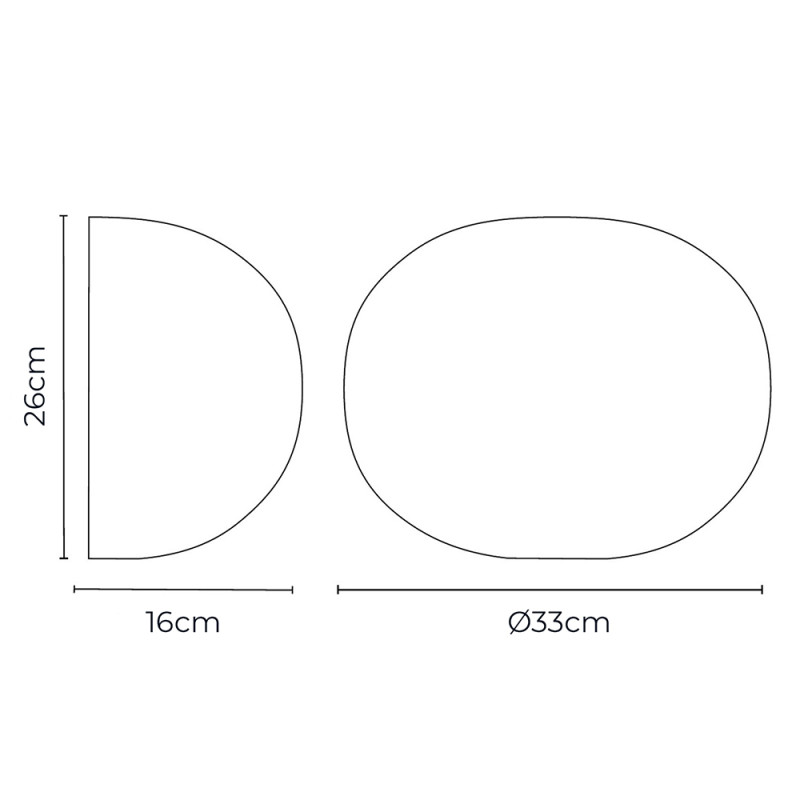 Specification Image for Flos Glo-Ball Wall Light