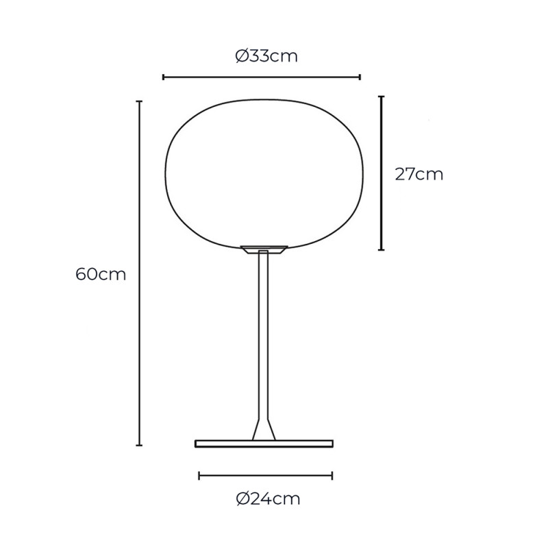 Specification Image for Flos Glo-Ball Table Lamp