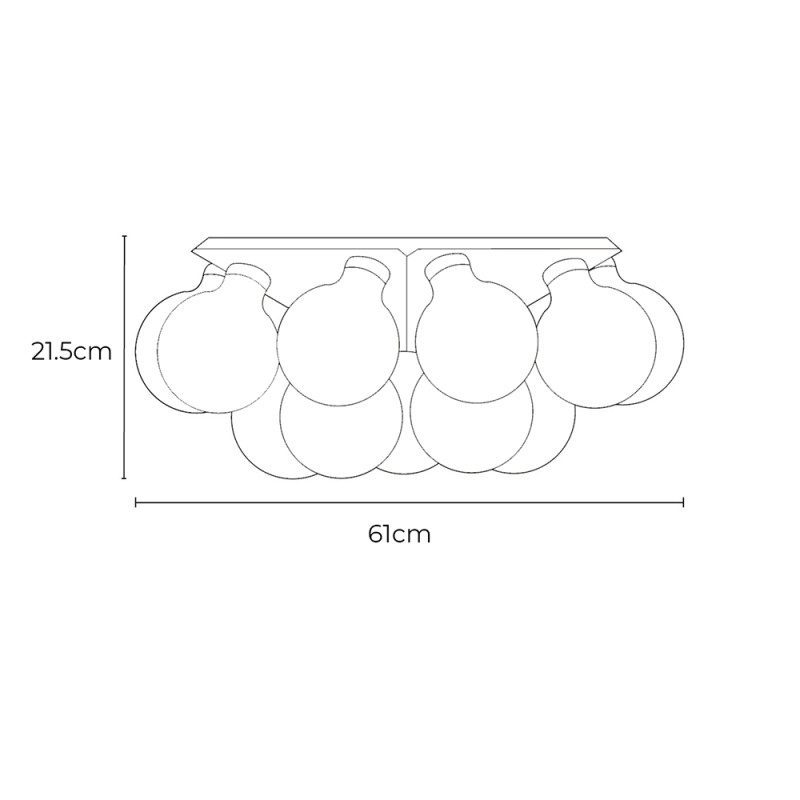 Specification Image for Flos Taraxacum 88 Wall/Ceiling Light
