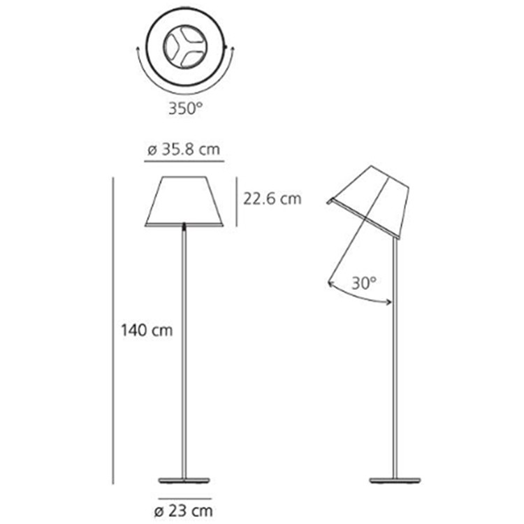 Specification Image for Artemide Choose Floor Lamp