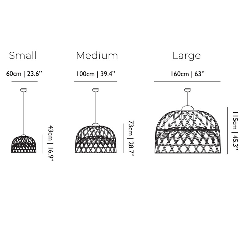 Specification Image for Moooi Emperor Suspension Light