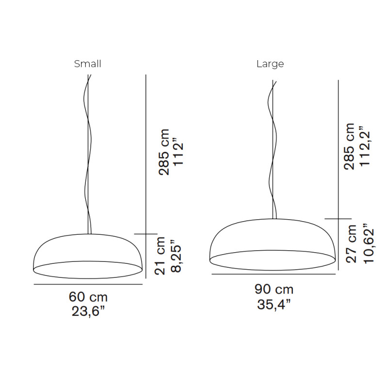 Specification Image for Oluce Canopy LED Pendant