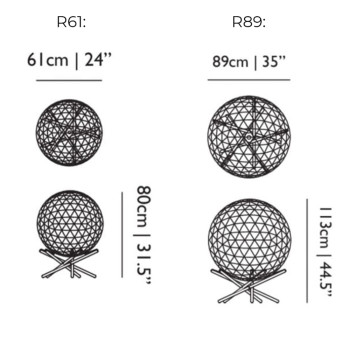 Specification Image for Moooi Raimond II Tensegrity LED Floor Lamp