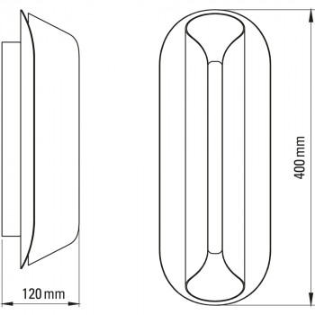 Specification image for DCW éditions Rosalie LED Wall Light