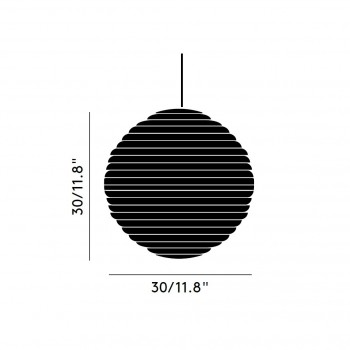 Specification Image for Tom Dixon Press Sphere LED Pendant