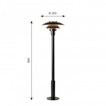 Specification image for Louis Poulsen PH 3-2½ Bollard