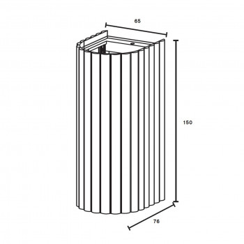 Specification image for Pholc Donna Wall Light