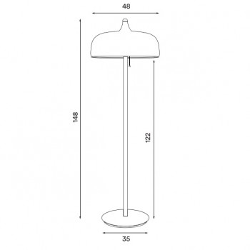 Specification Image for Northern Acorn Floor Lamp