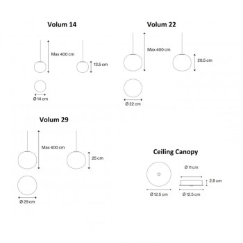 Specification Image for Lodes Volum Pendant