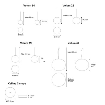 Specification Image for Lodes Volum Pendant