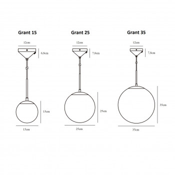 Specification image for Nordlux Grant Pendant