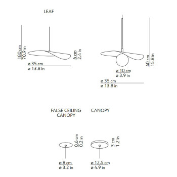 Specification image for KDLN Flow Suspension Light