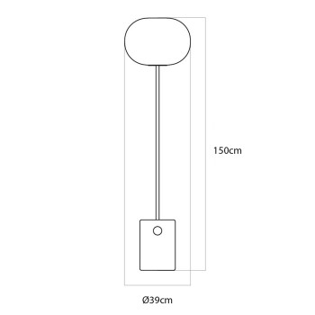 Specification image for Audo Copenhagen JWDA Floor Lamp
