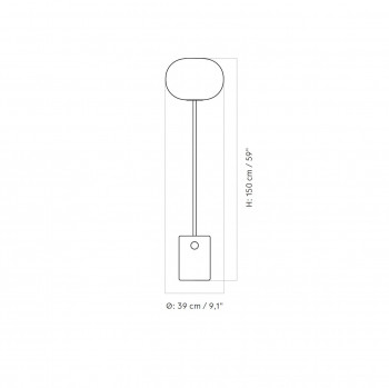 Specification image for Audo Copenhagen JWDA Floor Lamp