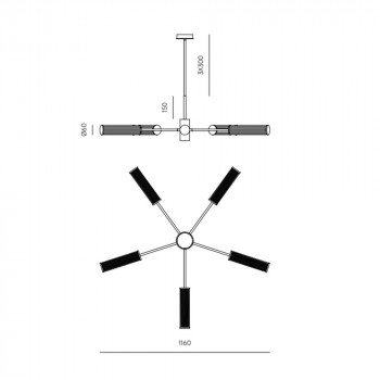 Specification Image for Aromas Del Campo Ison Pendant Light