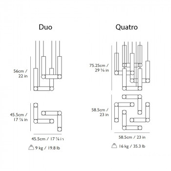 Specification Image for Lee Broom Vesper LED Suspension