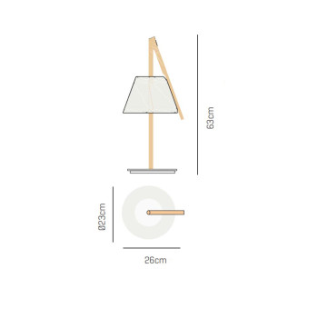 Specification Image for a-emotional light Cambo CM01 LED Table Lamp