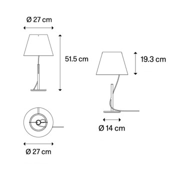 Specification Image for Lodes Hover LED Table Lamp