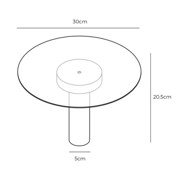 Specification Image for Davide Groppi Vis à Vis Portable LED Portable Lamp