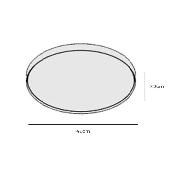 Specification Image for Davide Groppi Aurora Ceiling Light