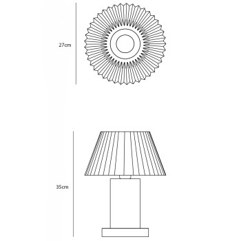 Specification Image for Normann Copenhagen Cellu Table Lamp