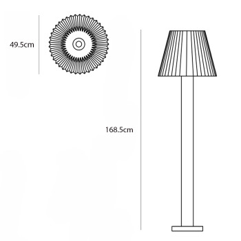Specification Image for Normann Copenhagen Cellu Floor Lamp
