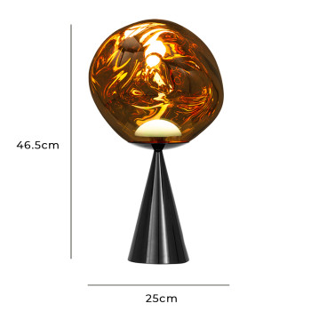 Specification Image for Tom Dixon Melt Fat Cone LED Table Lamp
