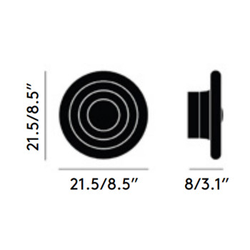 Specification Image for Tom Dixon Press Mini LED Surface Light