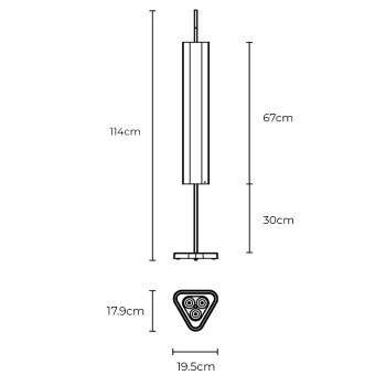 Specification Image for Flos Emi LED Table Lamp