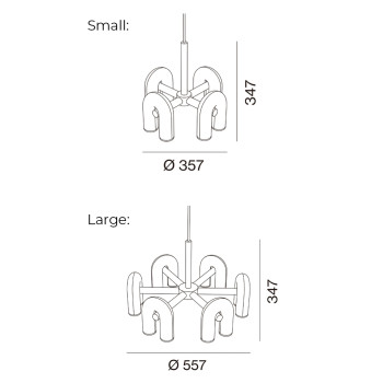 Specification Image for AGO Cirkus Chandelier