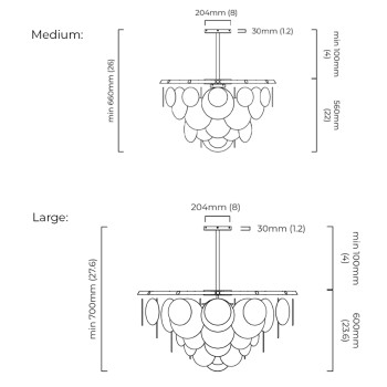 Specification Image for CTO Lighting Nimbus Round Pendant